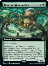 Llanowar Greenwidow (Extended Art) from Dominaria United