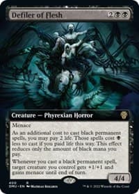 Defiler of Flesh (Extended Art) from Dominaria United