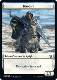 Knight Token from Commander: Dominaria United