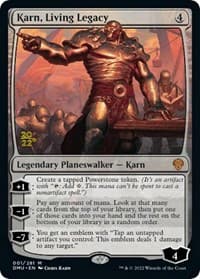 Karn, Living Legacy from Prerelease Cards