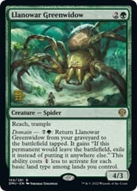 Llanowar Greenwidow from Prerelease Cards