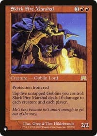 Skirk Fire Marshal from The List Reprints