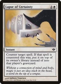Lapse of Certainty from Conflux