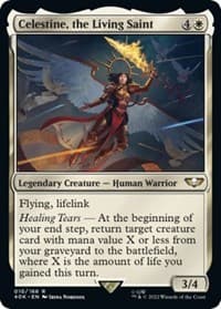 Celestine, the Living Saint from Universes Beyond: Warhammer 40,000