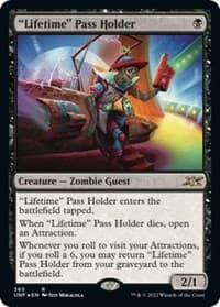 "Lifetime" Pass Holder (Galaxy Foil) from Unfinity