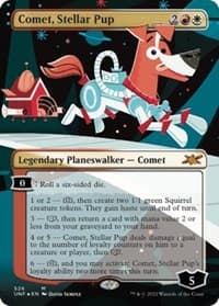 Comet, Stellar Pup (Borderless) (Galaxy Foil) from Unfinity
