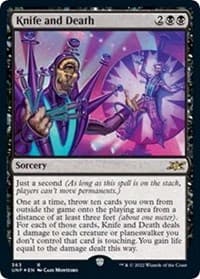 Knife and Death (Galaxy Foil) from Unfinity