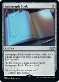 Autograph Book (Galaxy Foil) from Unfinity