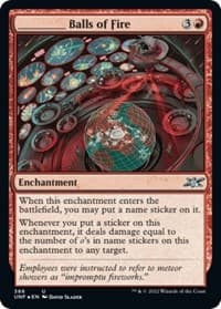 _____ Balls of Fire (Galaxy Foil) from Unfinity