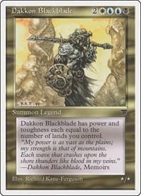 Dakkon Blackblade from Chronicles