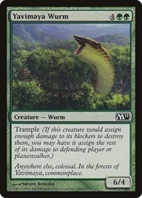 Yavimaya Wurm from Magic 2011 (M11)