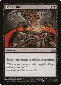 Cruel Edict from Duel Decks: Divine vs. Demonic
