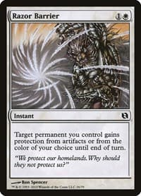 Razor Barrier from Duel Decks: Elspeth vs. Tezzeret