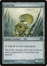 Gold Myr from Planechase