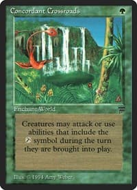 Concordant Crossroads from Legends