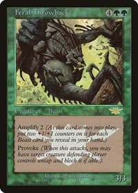 Feral Throwback from Prerelease Cards