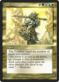 Dakkon Blackblade from Legends