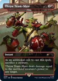 Throw Team-Mate - Fling (Borderless) from Secret Lair Drop Series