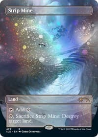 Strip Mine (Borderless) (Galaxy Foil) from Secret Lair Drop Series