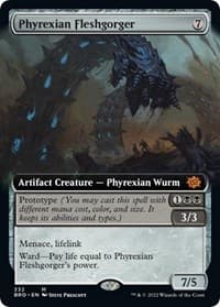 Phyrexian Fleshgorger (Extended Art) from The Brothers' War