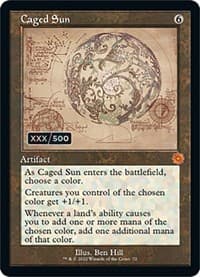 Caged Sun (Schematic) (Serial Numbered) from The Brothers' War: Retro Frame Artifacts