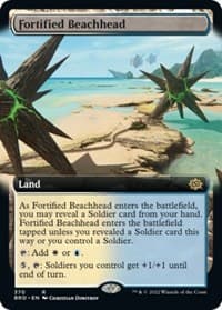 Fortified Beachhead (Extended Art) from The Brothers' War