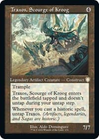Traxos, Scourge of Kroog (Retro Frame) from Commander: The Brothers' War