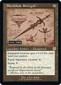 Blackblade Reforged (Schematic) (Serial Numbered) from The Brothers' War: Retro Frame Artifacts