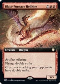 Blast-Furnace Hellkite (Extended Art) from Commander: The Brothers' War