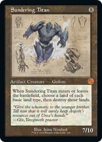 Sundering Titan (Schematic) from The Brothers' War: Retro Frame Artifacts