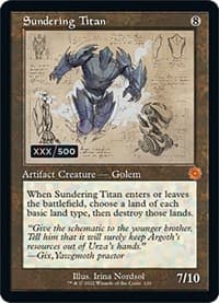 Sundering Titan (Schematic) (Serial Numbered) from The Brothers' War: Retro Frame Artifacts