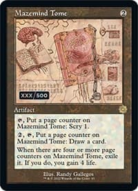 Mazemind Tome (Schematic) (Serial Numbered) from The Brothers' War: Retro Frame Artifacts