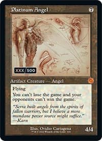 Platinum Angel (Schematic) (Serial Numbered) from The Brothers' War: Retro Frame Artifacts