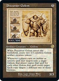 Precursor Golem (Schematic) (Serial Numbered) from The Brothers' War: Retro Frame Artifacts