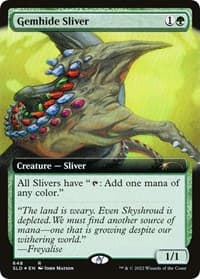 Gemhide Sliver (Extended Art) from Secret Lair Drop Series