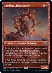 Sardian Cliffstomper from Promo Pack: The Brothers' War