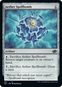 Aether Spellbomb from Jumpstart 2022