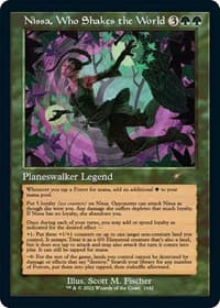 Nissa, Who Shakes the World (Retro Frame) from Secret Lair Drop Series