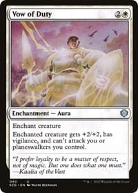 Vow of Duty from Starter Commander Decks