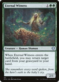 Eternal Witness from Starter Commander Decks