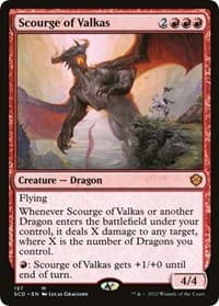 Scourge of Valkas from Starter Commander Decks