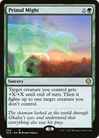 Primal Might from Starter Commander Decks