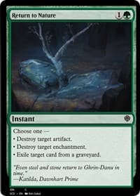 Return to Nature from Starter Commander Decks