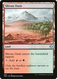 Shivan Oasis from Starter Commander Decks