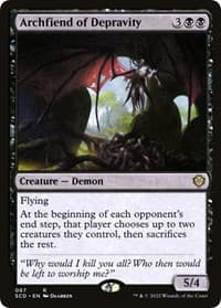 Archfiend of Depravity from Starter Commander Decks