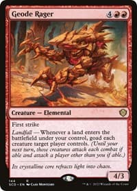 Geode Rager from Starter Commander Decks