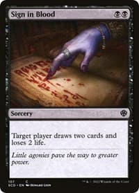 Sign in Blood from Starter Commander Decks