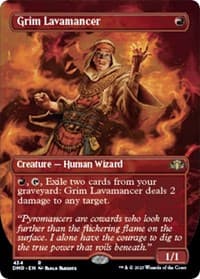 Grim Lavamancer (Borderless) from Dominaria Remastered