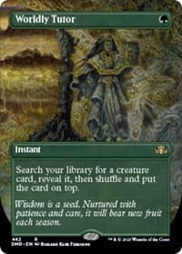 Worldly Tutor (Borderless) from Dominaria Remastered