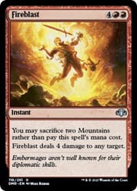 Fireblast from Dominaria Remastered